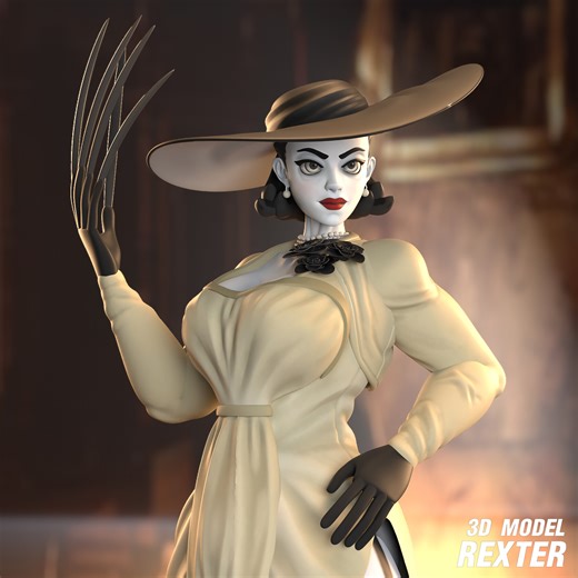 Stylized Lady Dimitrescu : Fanart, Warayut (REXTER)
