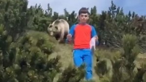 Heart-stopping moment boy escapes bear attack thanks to ultra-calm response