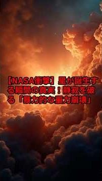 【NASA衝撃】星が誕生する瞬間の真実！静寂を破る「暴力的な重力崩壊」 #宇宙の雑学