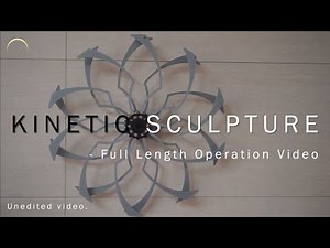 Operation Video of Kinetic Sculpture, Driven by Spring Mechanism (Aurora, Kinetic Art)