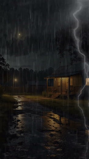 Rain, Thunder and Wind Outside Cozy Forest #rain #rainoundforsleep #heavyraining