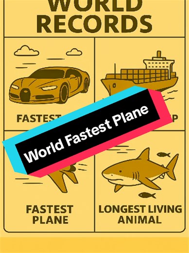 WORLD FASTEST PLANE. #fyp #airplane #worldrecord #record #experiment