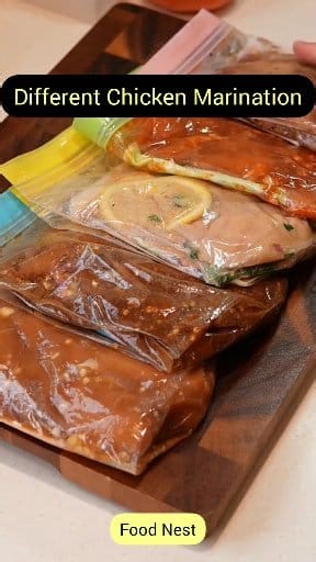 Different types of chicken marination process ❤️ #chickenlover #food #CookingTips #fypシ #foodnest #exploremore #viralreels #reelschallenge #trending #reelsvideo | Food Nest
