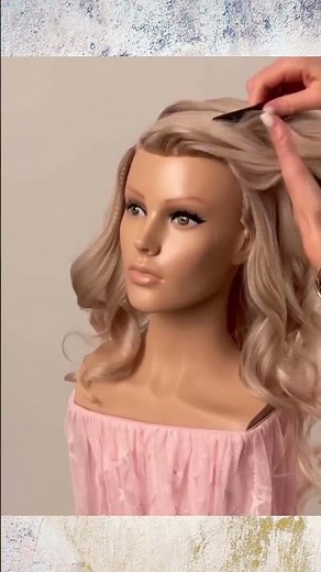 How to make beautiful volume curls? Half up half down hairstyle using hair extensions