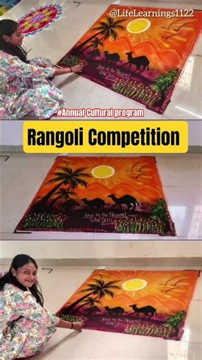Creative Rangoli Art by B.Ed Students | Cultural Function 2026 ✨💫