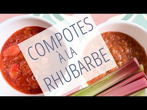 Recettes de compote de rhubarbe