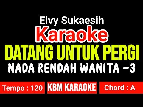 DATANG UNTUK PERGI - Elvy Sukaesih | KARAOKE HD