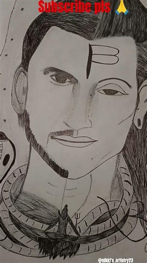 Bholenath + SSR ❤️ drawing 🎨🖌️ #drawing #shortvideo #art #ssr #shiv #dosubscribe #nikkis_artistry23