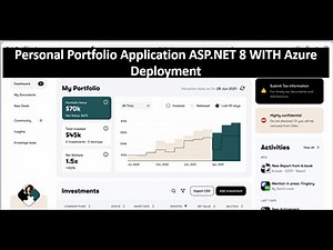 Portfolio Application Project in ASP.NET Core | Deploy on Azure | Part-1