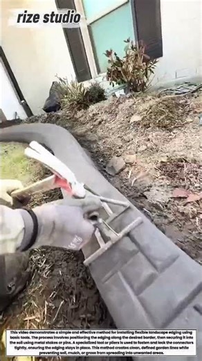 Easy Landscape Edging Installation Hack | Clean Garden Borders Fast