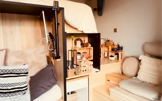 香港十五平的家｜小户型极致空间利用｜一镜到底｜看看建筑师的家长什么样