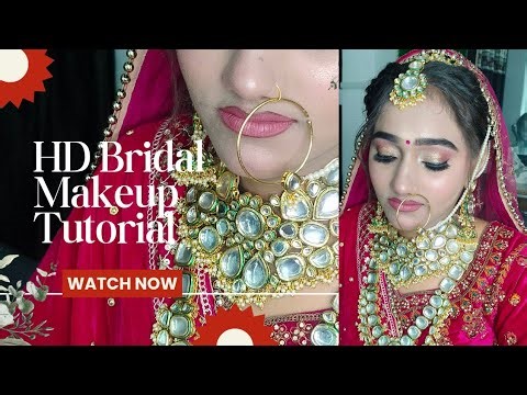 "HD Bridal Makeup Tutorial | Flawless Wedding Look for Every Bride