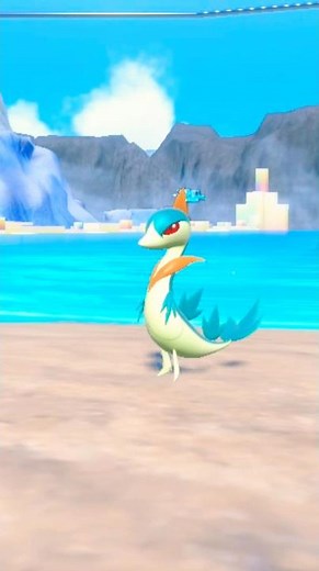 Evolving SHINY Servine into SHINY Serperior on Pokemon Scarlet Violet