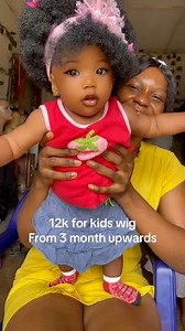 Immediately I wore this cute baby our fringe baby wig, I made a decision to birth another baby girl 😂😂😂😂😂 My staff had this cute angel 6 months ago and she’s the most pretty little baby girl I’ve seen 😍😍😍😍 Our fringe wig is so comfortable. Baby smiled throughout because there was no discomfort at all. Give me 12k and let your baby smile this Xmas. We de deliver Abeg 🫡🫡 | Pretty Cynthy