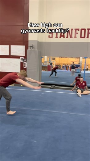 That was terrifying 😬 #olympic #sports #jump #gymnastics #olympics #gymnast #backflip #height | Ian Gunther