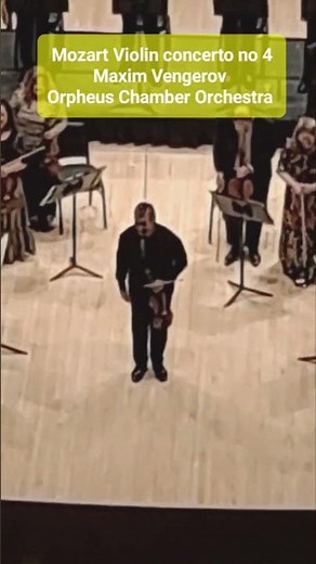 Maxim Vengerov & The Orpheus Chamber Orchestra played ALL Mozart's violin concertos at Carnegie Hall