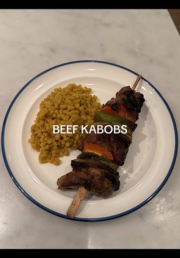 Quick Beef Kabobs Recipe on Skillet