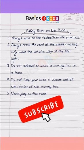 Road safety rules in English | 5 Safety Rules On the Road | Road Safety rules you must know