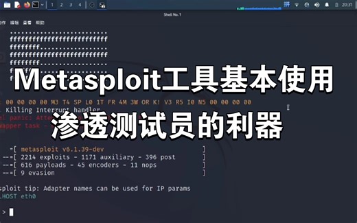 Metasploit的基本使用，渗透测试员的利器