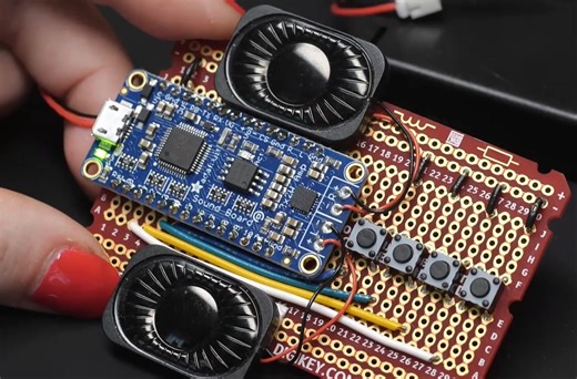 【新手电路制作】无编程的LED电路及音频播放电路