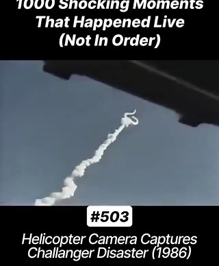 🚀Rare helicopter footage captures the tragic explosion of the Space Shuttle Challenger on January 28, 1986. Just 73 seconds after launch, the shuttle disintegrated mid-air during its tenth mission, killing all seven crew members on board. Among them was Christa McAuliffe, whose presence made the mission especially significant as she was set to become the first teacher in space. The disaster remains one of the most devastating moments in space history… Much powerful reminder of the risks of expl