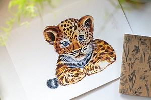 Tiger Cub in Watercolor – Step by step Beginner Friendly | Anna Krupa | Skillshare