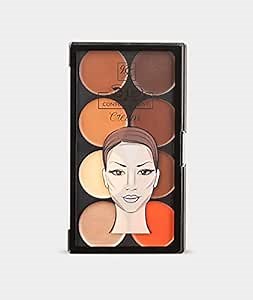 Ruby Kisses 3D Face Creator Cream Foundation & Concealer, 12 Hours Long Lasting, Medium to Full Coverage, Non-Greasy, Ideal for Makeup & Contour Palette (Light Medium)