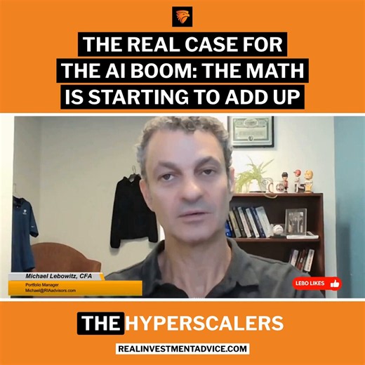 5-22-26 The Real Case For The AI Boom: The Math Is Starting To Add UpThere is a lot of talk about the AI boom, but the real bull case may come down to simple economic math.$AMZN, $GOOGL, $META and $MSFT are projected to spend roughly $700 billion on AI data centers in 2026 alone. Most people focus only on chips and companies like $NVDA, but the spending goes far beyond semiconductors.These firms are building massive physical infrastructure projects: power systems, utilities, fiber optics, networ