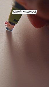 2.8M views · 10K reactions | Gothic number 2 #calligraphy | Made by Edgar | Facebook