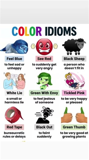 ​🔴 Red Tape? 🔵 Feeling Blue? Learn Idioms Fast!