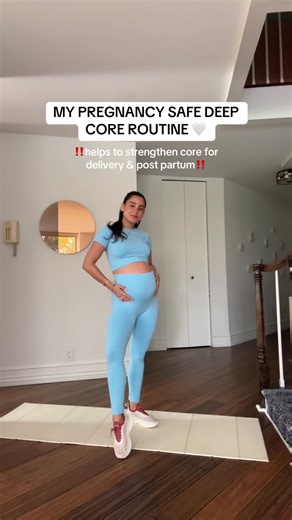 my favorite core exercises during pregnancy ! #fitness #pregnancy #pregnant #workout #ab #abworkout