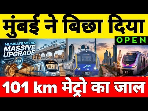 Why is Mumbai laying out such an extensive metro network spanning 374 kilometers