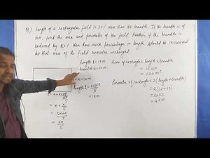 Lect. 12 - Area and Perimeter | Rectangle | Case Study Paragraph 6 | Class 6 to 8