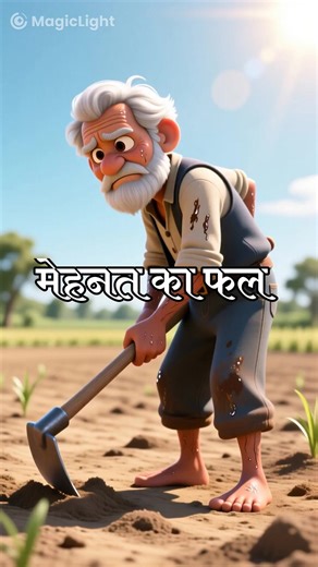 Garib majdur Khet Mein mehnat karte hue | AI Cartoon