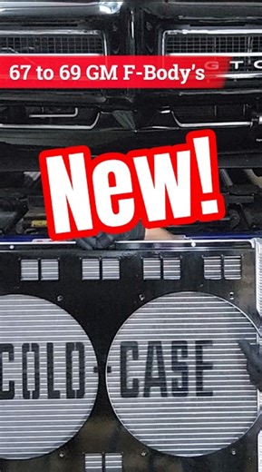 New 1967–1969 GM F‑body radiator shrouds for CHC11 Cold Case radiators