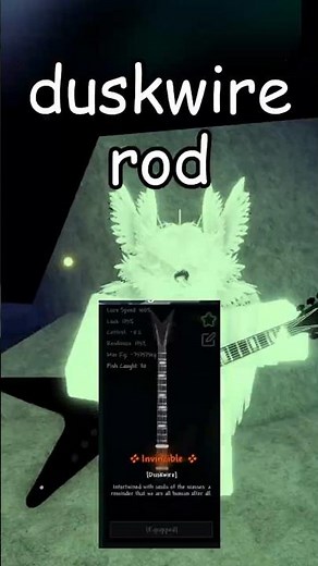 Purchasing The Duskwire Rod | Fisch #roblox #fisch #shorts