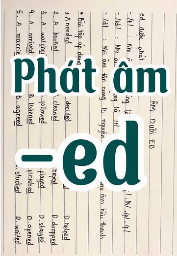 Phát âm đuôi ed #maitienganh #matgoctienganh #tienganhmoingay #tienganhthcs