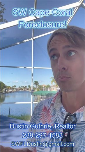 GULF-ACCESS FORECLOSURE in CAPE CORAL, FL! #realestate #capecoral #realestateinvesting #swfl