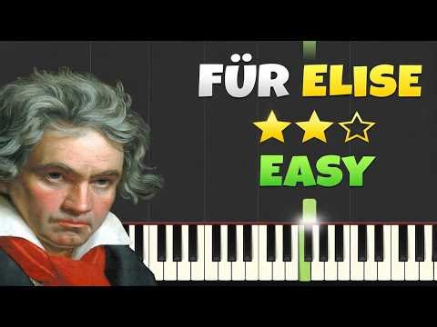 Für Elise - Beethoven | EASY Piano Tutorial