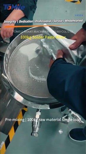 High-volume Solder Paste Mixing—100kg Planetary Mixer