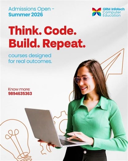 GRM INFOTECH COMPUTER EDUCATION CENTER WALAJAPET #summer #courses #2026