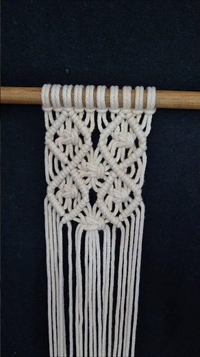Macrame wall hanging diamond patterns #macrame #macrametutorial #knot #diymacrametutorial #diy