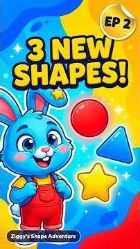 Episode 2 mystery — what's the 7th shape? 💎 #ShapesForKids #LearnShapes #ToddlerLearning