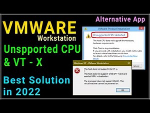 VMWARE unsupport CPU detect best & updated solution - 2022 | Best alternative for vmware workstation