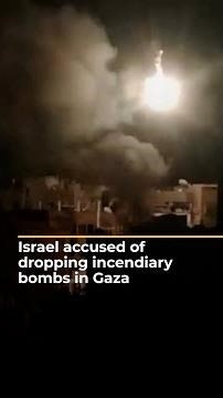 Israel accused of using drones to drop incendiary bombs in Gaza | AJ#shorts
