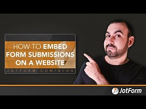 How to embed form submissions on a website