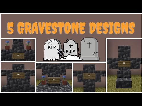 5 Minecraft Gravestone Designs