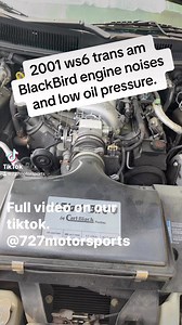 Blackbird trans am is in for some engine noises and low oil pressure. We talked with the customer and agreed to pull it and find the damage. 5 spun rod bearings, a trashed main bearing, a broken Valve spring and trashed cam bearings. This one needs a full rebuild. | 727 Motorsports