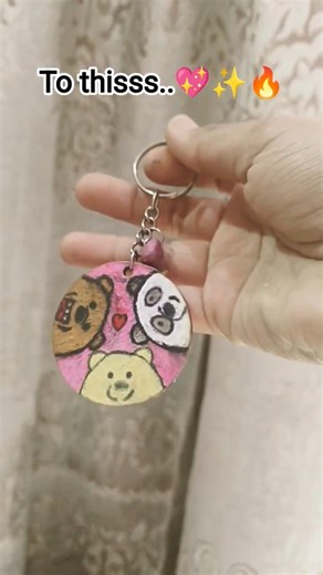 MDF keychain diy✨💖🔥 #artandcraft #diy