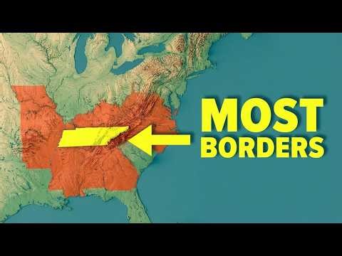🔴 Top 8 US STATES with MORE BORDERS (You Won't Believe #1)
